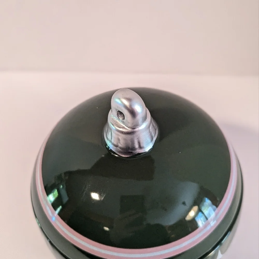 Target Bullseye Playground Ornament Green Christmas Canister Candy Cookie Jar